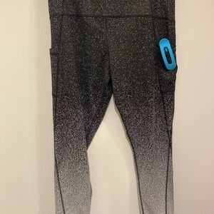Champion Gray & Black Performance Leggings